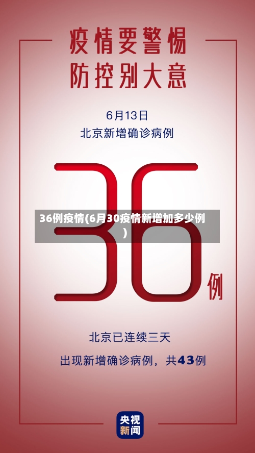 36例疫情(6月30疫情新增加多少例)-第3张图片