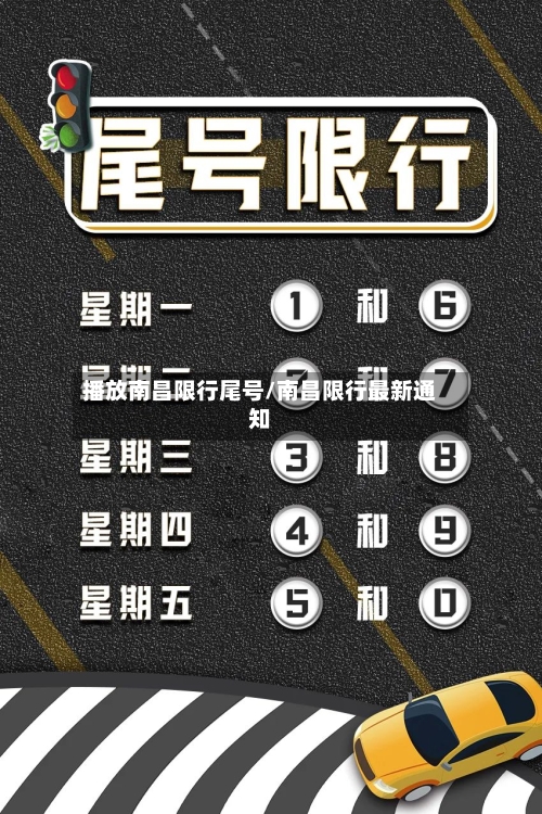 播放南昌限行尾号/南昌限行最新通知-第1张图片
